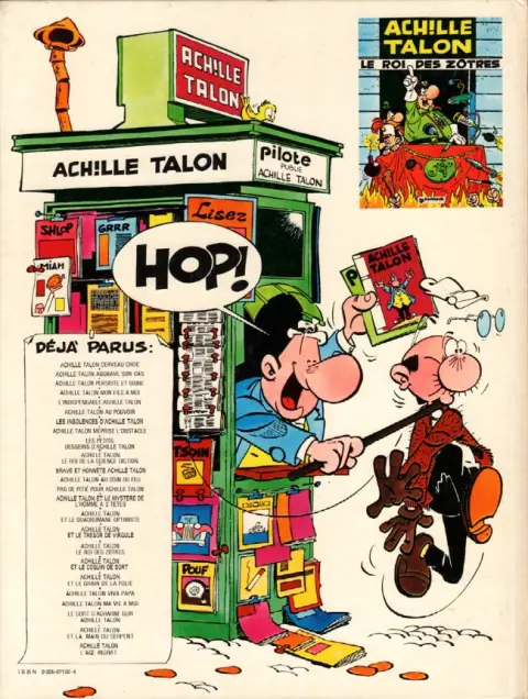 Verso de l'album Achille Talon Tome 17 Le roi des zôtres