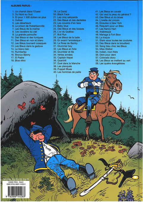 Verso de l'album Les Tuniques Bleues Tome 53 Sang bleu chez les Bleus