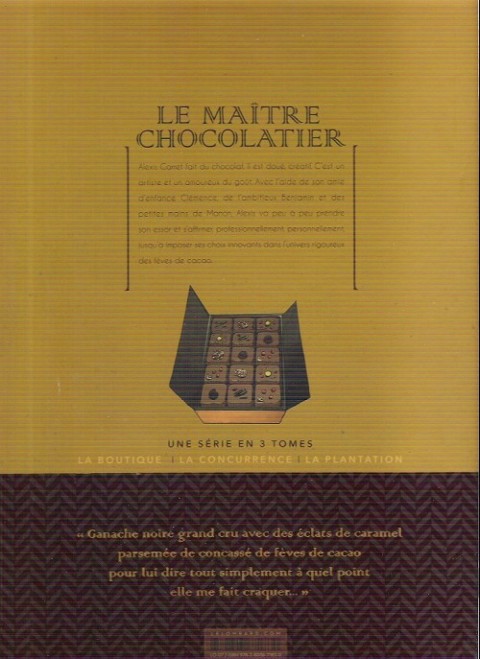 Verso de l'album Le Maître chocolatier 2 La Concurrence