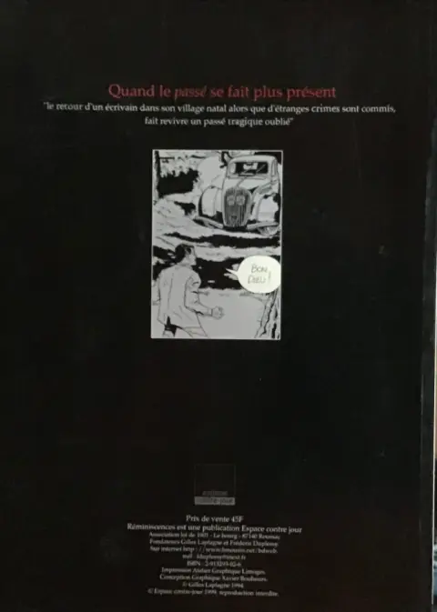 Verso de l'album Réminiscences