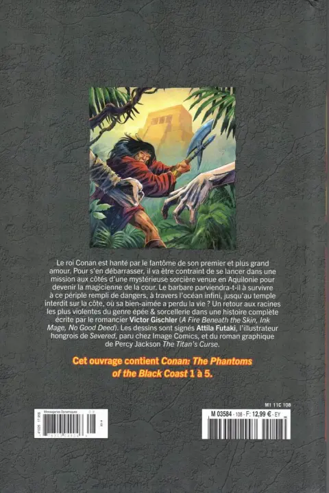 Verso de l'album The Savage Sword of Conan - La Collection Tome 108 Les Fantômes de la Côte Noire