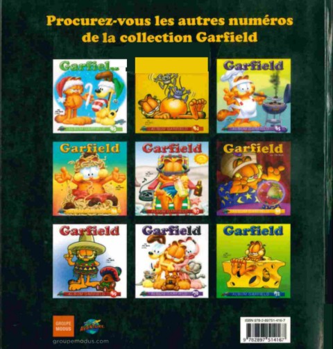 Verso de l'album Garfield #72