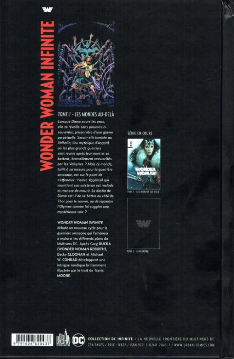 Verso de l'album Wonder Woman Tome 1 Les Mondes au-delà