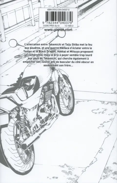 Verso de l'album Tokyo Revengers 10