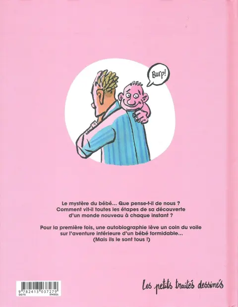 Verso de l'album Moi Bébé ma vie, mon œuvre