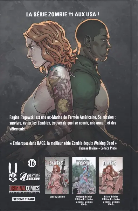 Verso de l'album Rags 1