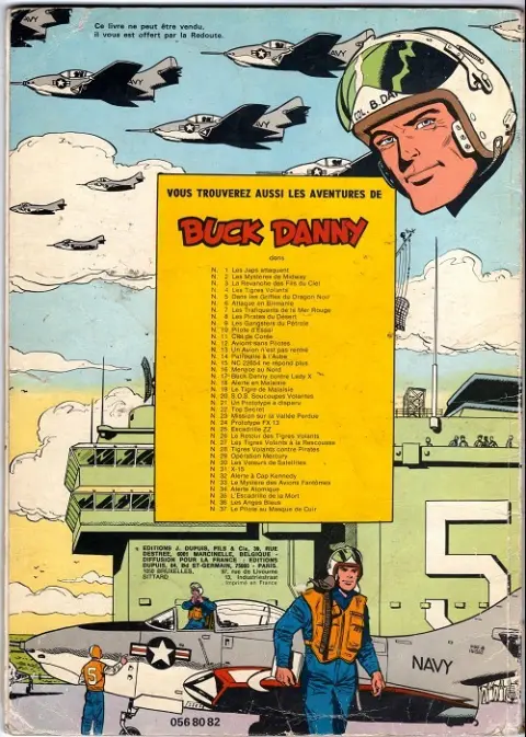 Verso de l'album Buck Danny Tome 17 Buck Danny contre Lady X