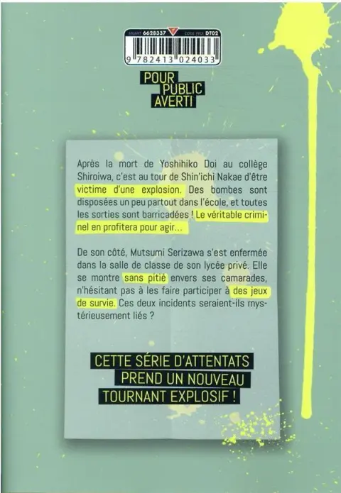 Verso de l'album Survivor's club 2