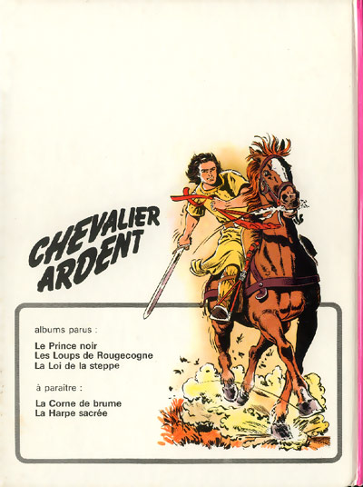 Verso de l'album Chevalier Ardent Tome 3 La loi de la steppe