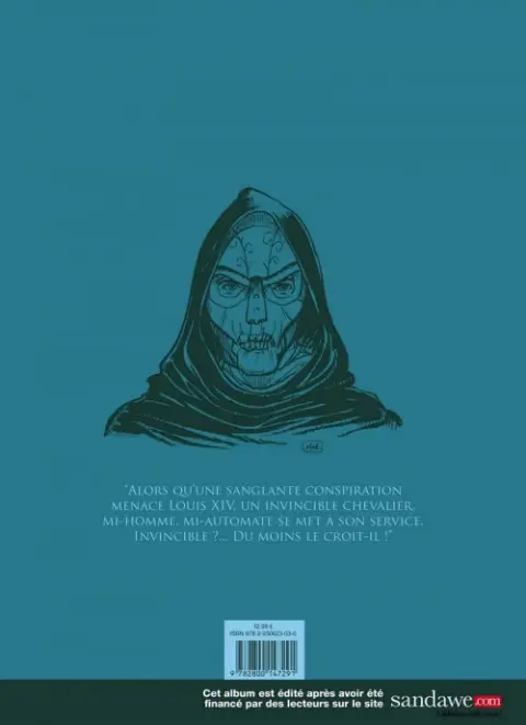 Verso de l'album Le Chevalier mécanique Tome 1 La table d'émeraude