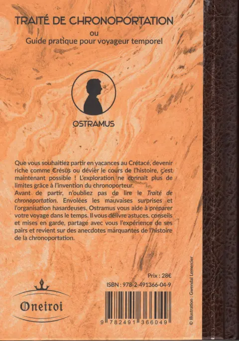 Verso de l'album Traité de chronoportation Guide pratique pour voyageur temporel