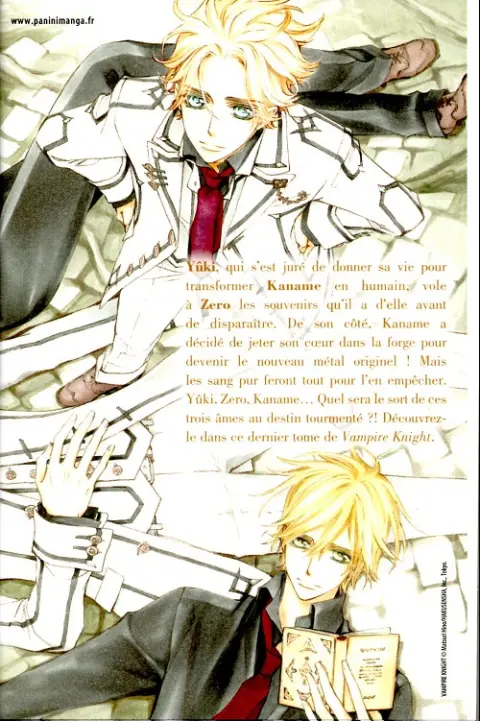 Verso de l'album Vampire Knight 19