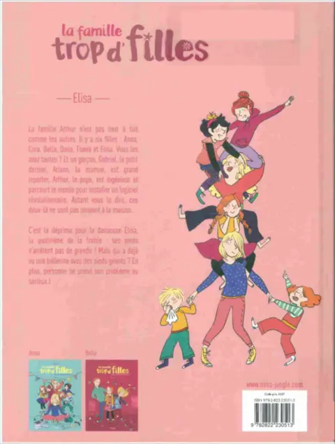 Verso de l'album La Famille trop d'filles Tome 3 Elisa