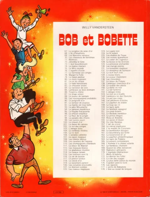 Verso de l'album Bob et Bobette Tome 71 Wattman