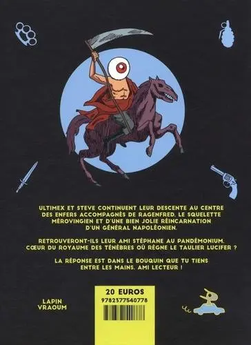 Verso de l'album Ultimex en Enfer Tome 2 L'enfer est pavé de mauvaises intentions