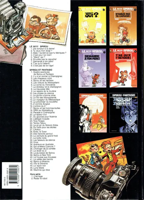 Verso de l'album Le Petit Spirou Tome 4 C'est pour ton bien !