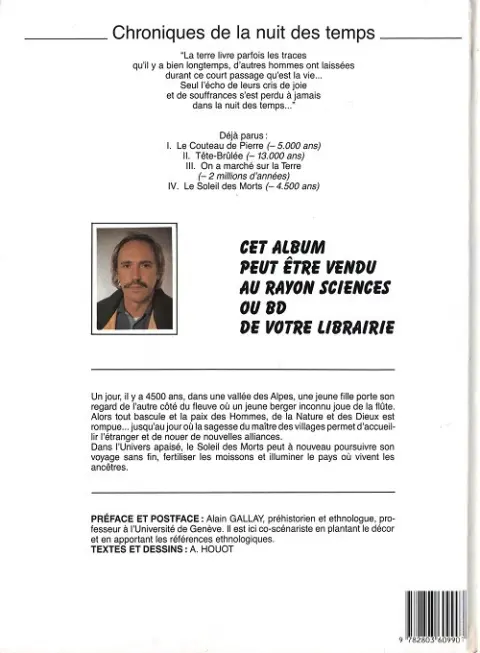 Verso de l'album Chroniques de la nuit des temps Tome 4 Le soleil des morts