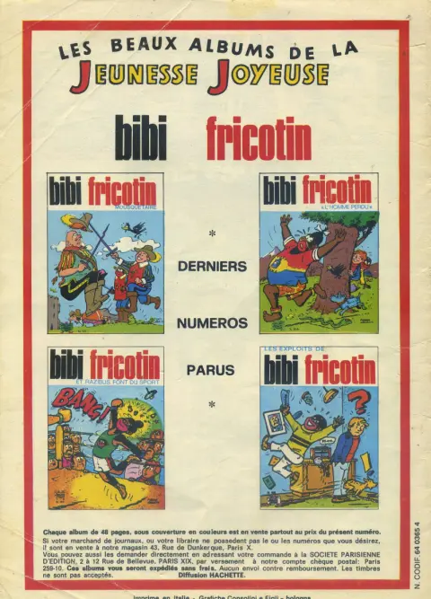 Verso de l'album Les Pieds Nickelés Tome 54 Les Pieds Nickelés agents secrets