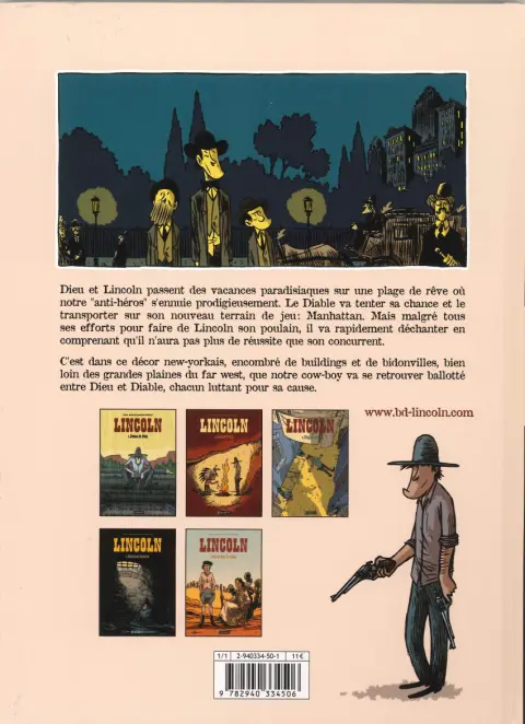 Verso de l'album Lincoln Tome 3 Playground