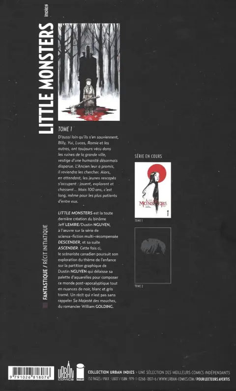 Verso de l'album Little Monsters Tome 1