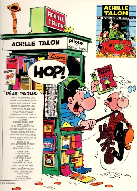 Verso de l'album Achille Talon Tome 16 Achille Talon et le trésor de Virgule