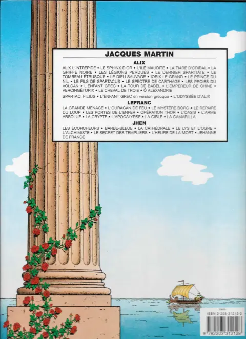 Verso de l'album Alix Tome 12 Le fils de Spartacus