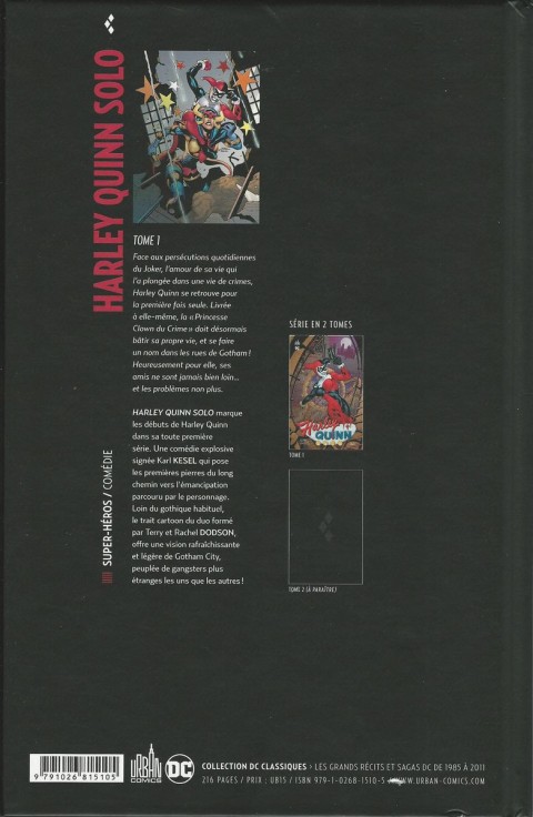 Verso de l'album Harley Quinn - Solo Tome 1