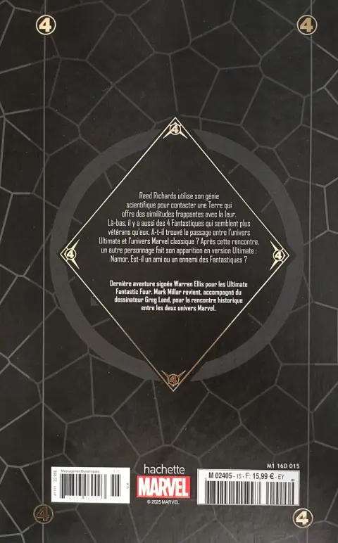 Verso de l'album Marvel Ultimate 15 Fantastic Four - Zone-N