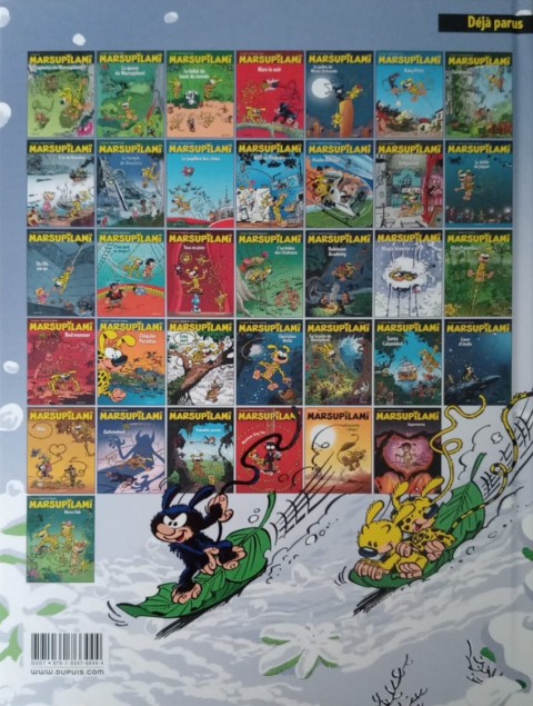 Verso de l'album Marsupilami Tome 19 Magie blanche