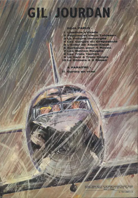 Verso de l'album Gil Jourdan Tome 10 Le chinois à 2 roues
