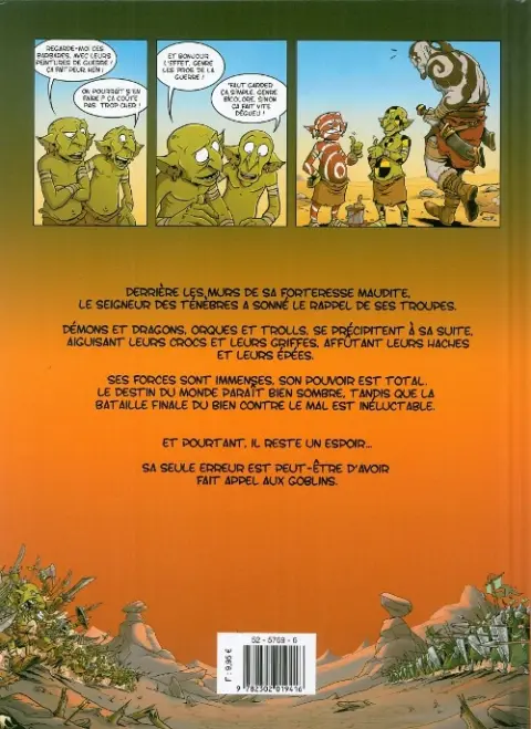 Verso de l'album Goblin's Tome 5 La Fleur au canon