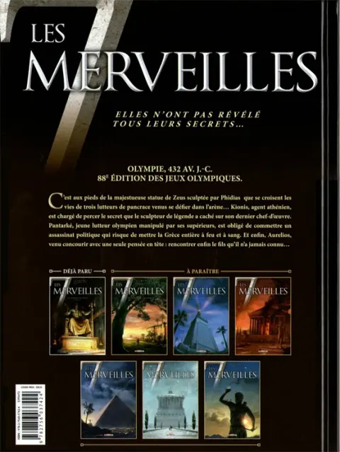 Verso de l'album Les 7 merveilles Tome 1 La statue de Zeus - 432 av. J.-C.