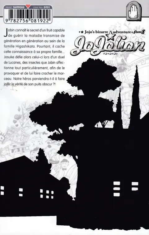 Verso de l'album Jojo's Bizarre Adventure - Jojolion Volume 9