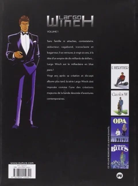 Verso de l'album Largo Winch Intégrale Magnum Volume 1