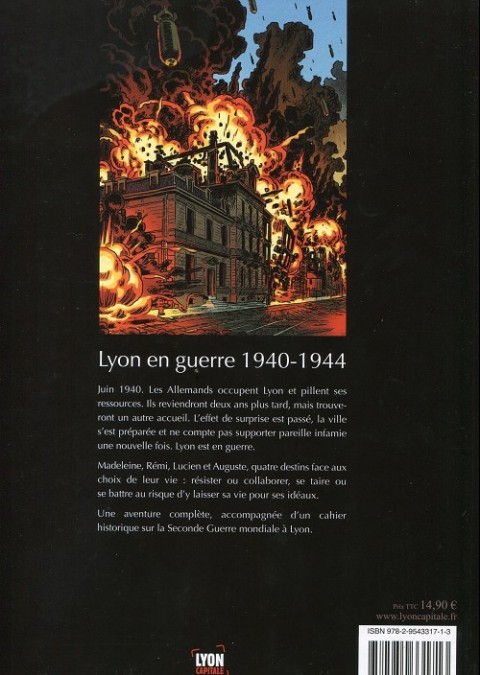 Verso de l'album Lyon en guerre