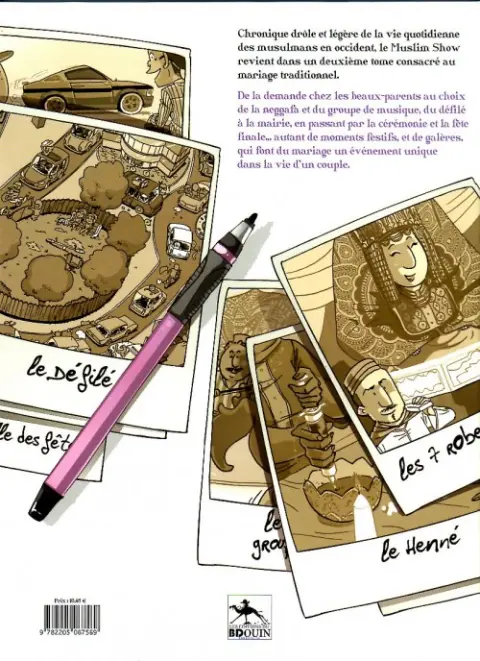 Verso de l'album Muslim'show Tome 2 Mariage