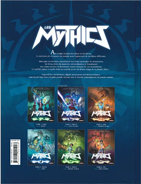 Verso de l'album Les Mythics Tome 1 Yuko