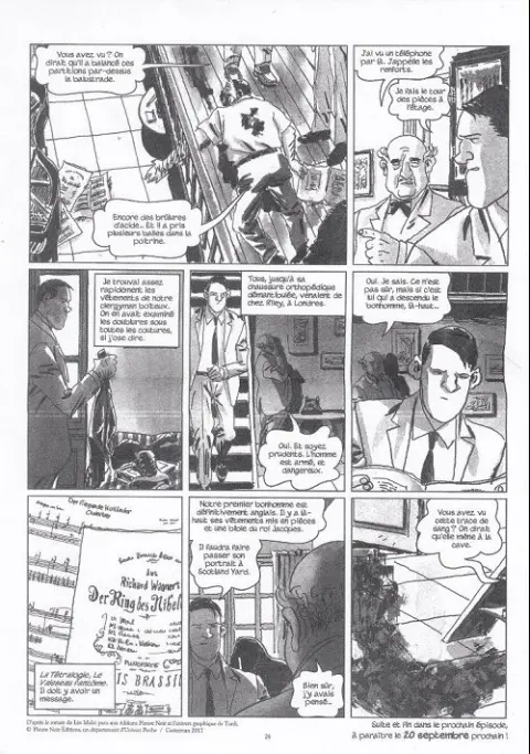 Verso de l'album Nestor Burma L'homme au sang bleu numéro 2