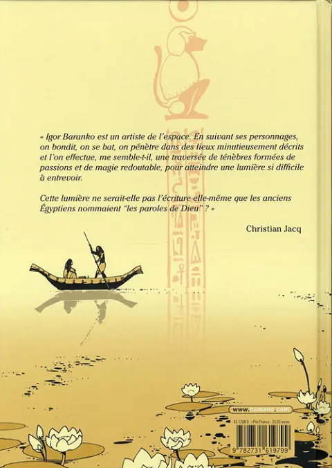 Verso de l'album Les Princesses Égyptiennes Première partie