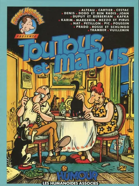 Couverture de l'album Frank Margerin présente... Collectif Tome 3 Toutous et matous
