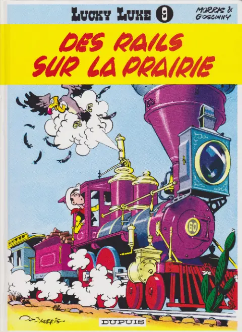 Couverture de l'album Lucky Luke Tome 9 Des rails sur la prairie