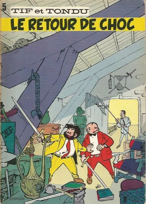 Couverture de l'album Tif et Tondu Tome 5 Le retour de Choc