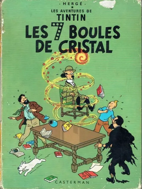 Couverture de l'album Tintin Tome 13 Les 7 boules de cristal