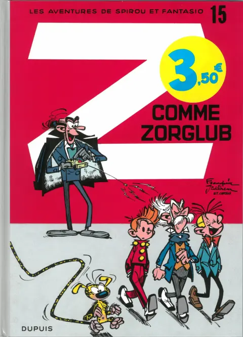 Couverture de l'album Spirou et Fantasio Tome 15 Z comme Zorglub