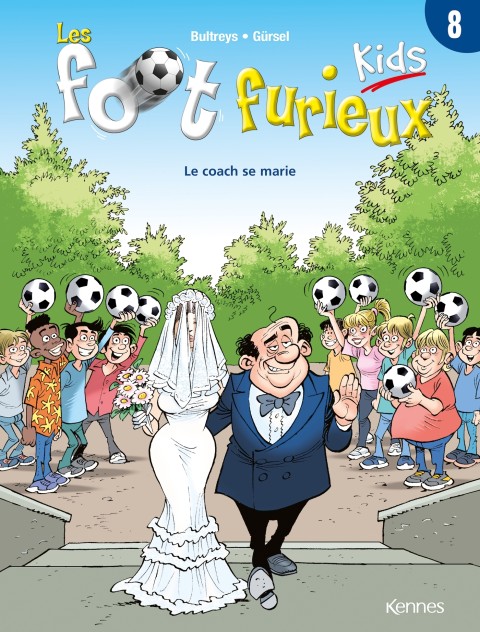 Couverture de l'album Les Foot Furieux Kids Tome 8 Le coach se marie