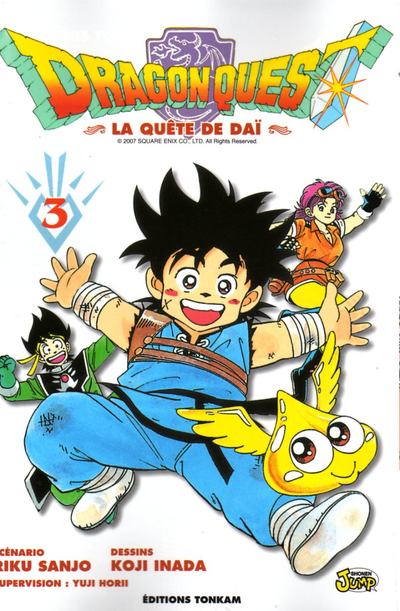 Couverture de l'album Dragon Quest - La quête de Daï Tome 3 Rassemblez-vous, disciples d'Avan !!
