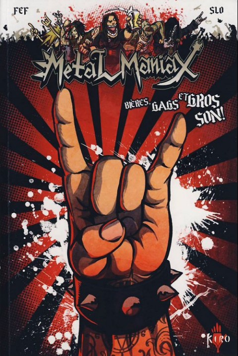 Couverture de l'album Metal maniax Tome 1 Bières, gags et gros son