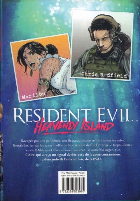Verso de l'album Resident Evil - Heavenly Island 3