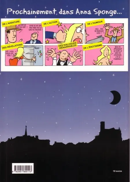 Verso de l'album Anna sponge Tome 3 Contre Fantôme H.
