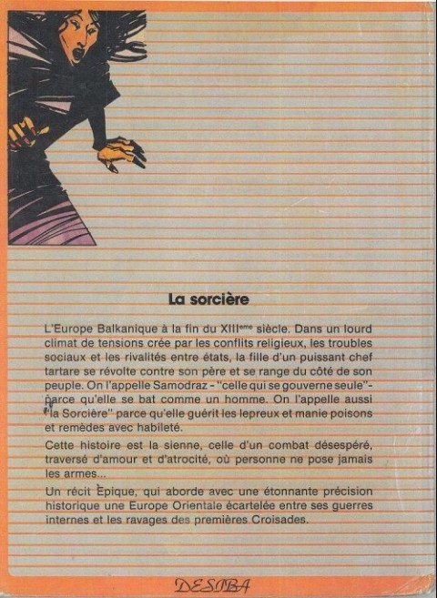 Verso de l'album La Sorcière